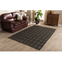 Baxton Studio Burma-Slate-Rug Baxton Studio Burma Modern and Contemporary Dark Grey Hand-Knotted Hemp Area Rug